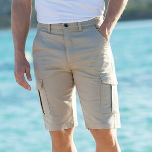 Cargo bermuda sztreccs twill anyagból kép