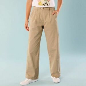 Twill széles nadrág a kisebb testalkatúaknak kép