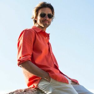 Stretch pamut-vászon ing hosszú ujjakkal kép