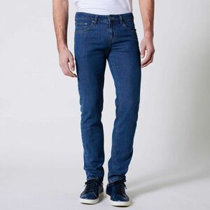 Egyenes, rugalmas farmer lekerekített derékkal, belső szárhossz 72 cm kép