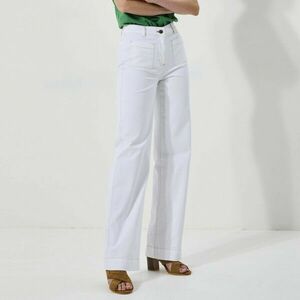 Széles farmer, 160 cm-nél alacsonyabb méretek esetén, belső lábszárhossz 73 cm. kép