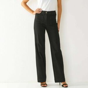 Széles, magas derekú farmer, ha 160 cm alatt vagy, belső szárhossz 73 cm kép