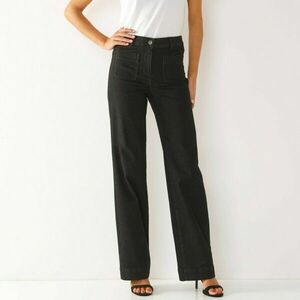 Magas derekú, széles farmer, 165 cm feletti magasság esetén, belső szárhossz kb. 82 cm kép