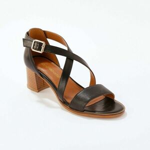 Bőr sarkú szandál kép