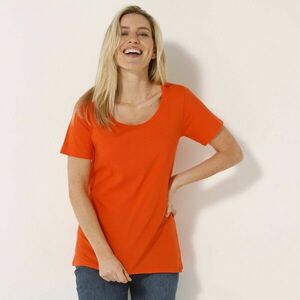 Egyszínű, kerek nyakú póló, organikus pamutból készült kép