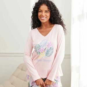 Hosszú ujjú pizsamapóló Nature Sauvage nyomtatással kép