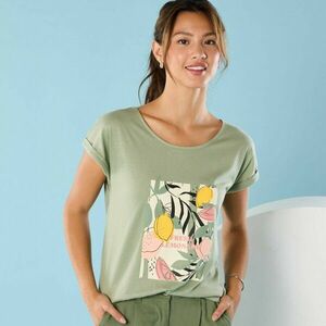 Póló rövid ujjú és nyomtatott, kisebb testalkathoz kép