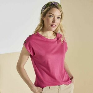 Egyszínű póló kókuszgombokkal a vállán kép