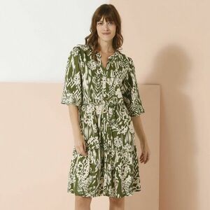 Kiterjedt fodros ruha etno mintával kép