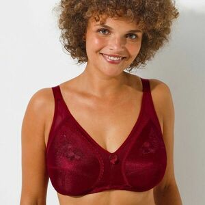 Hímzett kötött anyagból készült feszesítő melltartó, merevítő nélkül kép