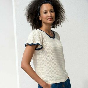 Kötött ing kontrasztos szegéllyel kép