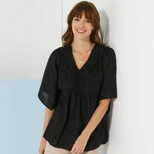 Tunika csipkével és széles 3/4-es ujjakkal kép