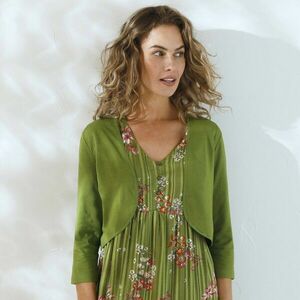 Egyszínű boleró 3/4-es ujjal kép