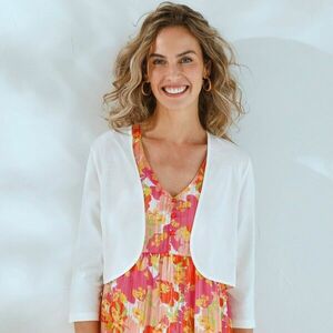 Egyszínű boleró 3/4-es ujjal kép