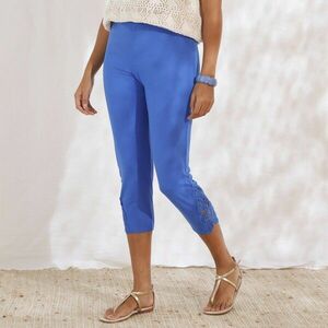 3/4-es leggings makraméval és elasztikus derékkal kép