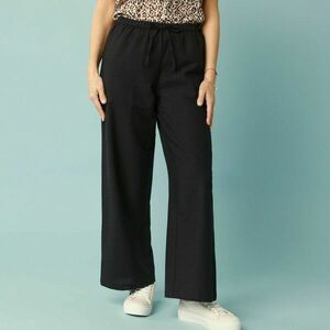 Széles szárú nadrág kis testalkatúaknak, viszkóz-pamut-vászon kép