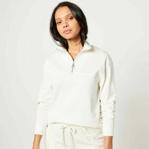 Molton pulóver cipzáras állógallérral kép