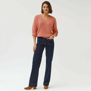 Széles, magas derekú farmer, ha 160 cm alatt vagy, belső szárhossz 73 cm kép