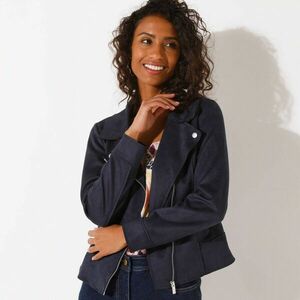 Művelúr cipzáras kabát kép