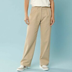 Széles szárú vászonnadrág apró testalkatúaknak kép