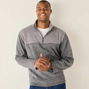 Állógalléros és cipzáras pulóver kép