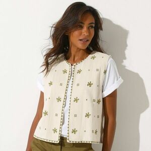 Muszlin mellény hímzéssel kép