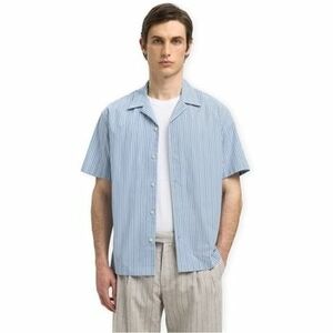 Hosszú ujjú ingek Selected Rlxholger Stripe S/S Shirt - Light Blue Stripes kép