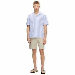 Rövid ujjú ingek Selected RelaxSun S/S Shirt - Cashmere Blue kép