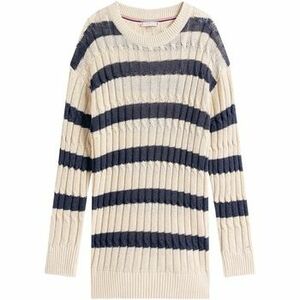 Pulóverek Tommy Hilfiger LINEN CABLE LS C-NK WW0WW44481 kép