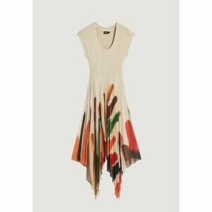 Hosszú ruhák Desigual VEST_BRUSHES_LACROIX 26SWVK39 kép