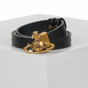 Övek Vivienne Westwood SMALL ORB BUCKLE BELT kép