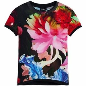 Rövid ujjú pólók Desigual TS_MULTIFLOWERS_LAC 26SWTK49 kép