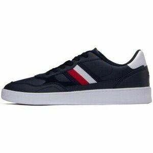 Rövid szárú edzőcipők Tommy Hilfiger Court Cupsole Retro Lth Stripes kép