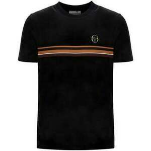 Rövid ujjú pólók Sergio Tacchini Ayme Velour T-Shirt Black/Gold kép