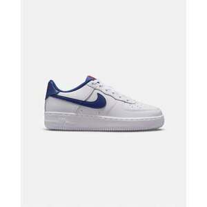 Divat edzőcipők Nike Air Force 1 White Deep Royal Blue GS kép