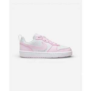 Rövid szárú edzőcipők Nike Court Borough Low 2 SE White Pink Foam (GS) kép