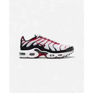 Tenisz Nike Air Max Plus Pure Platinum Black White University Red (GS) kép
