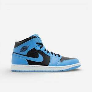 Magas szárú edzőcipők Nike Jordan 1 Mid University Blue Black kép
