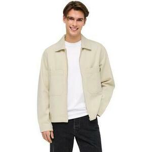 Kabátok / Blézerek Only & Sons Onscassel Pim Ecru 5559 Dnm Jacket Noos 22035559 kép