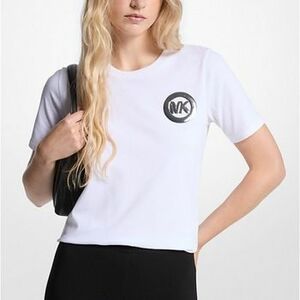 Rövid ujjú pólók MICHAEL Michael Kors MK CHARM SMALL TEE kép