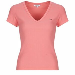 Rövid ujjú pólók Tommy Jeans TJW SLIM ESSENTIAL RIB V SS kép