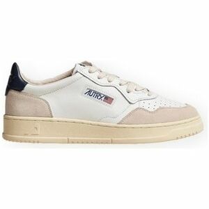 Rövid szárú edzőcipők Autry Medalist Low Suede M - White/Blue kép