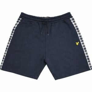Rövidnadrágok Lyle & Scott Check Panelled Sweat Shorts Dark Navy kép