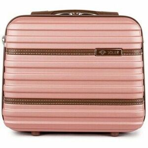 Bőröndök Solier Kuferek Podróżny Mały Abs Stl957 Różowy kép