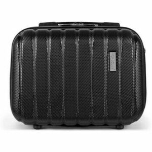 Bőröndök Solier Kuferek Podróżny Mały Abs STL902 Czarny kép