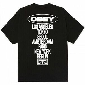 Rövid ujjú pólók Obey global impact kép