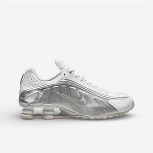 Rövid szárú edzőcipők Nike Shox R4 White Bright Crimson Metallic Silver kép