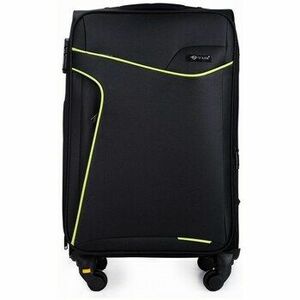 Bőröndök Solier Średnia Walizka Miękka M Czarnozielona kép