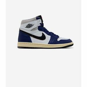 Divat edzőcipők Nike Jordan 1 High White Deep Royal Blue kép