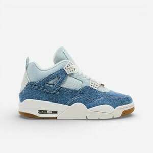Magas szárú edzőcipők Nike Jordan 4 Retro Denim Worn Blue (W) kép